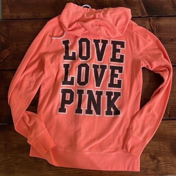 PINK zip up hoodie - Picture 2 of 2